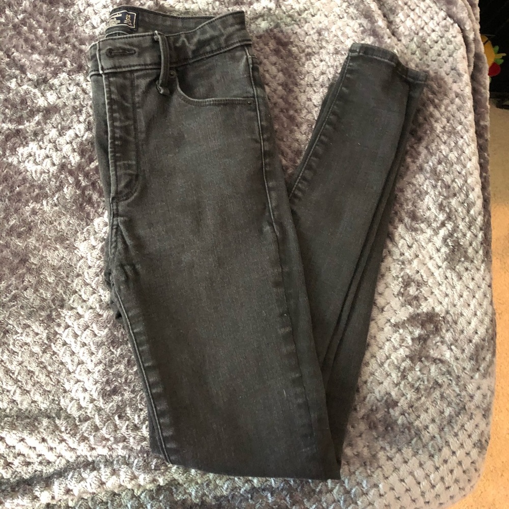 Black High Rise Super Skinny Jeans